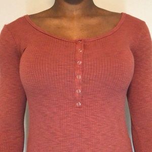 Aerie Mauve Bodysuit SIZE: M